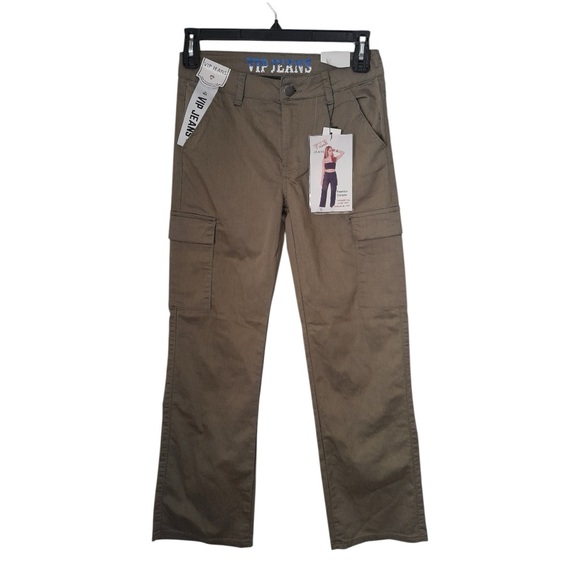 VIP Jeans Mid-Rise Cargo Style Straight Leg Jeans Size 9/29 - Picture 1 of 10